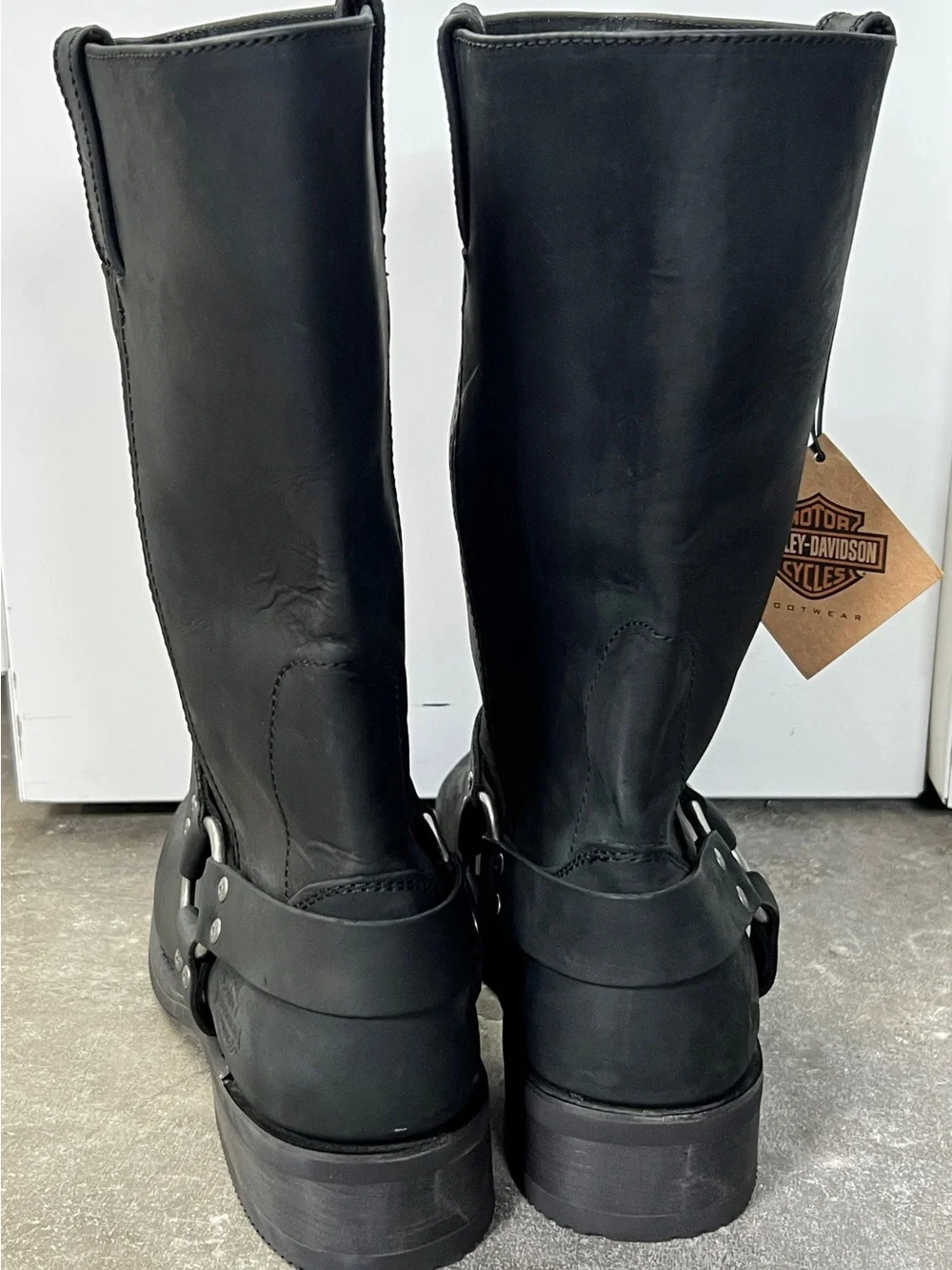 Harley-Davidson Bowden Men’s Size 12 Black Leather Harness Motorcycle Boots